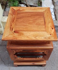 Đôn đèn gỗ hương cổ điển MS60