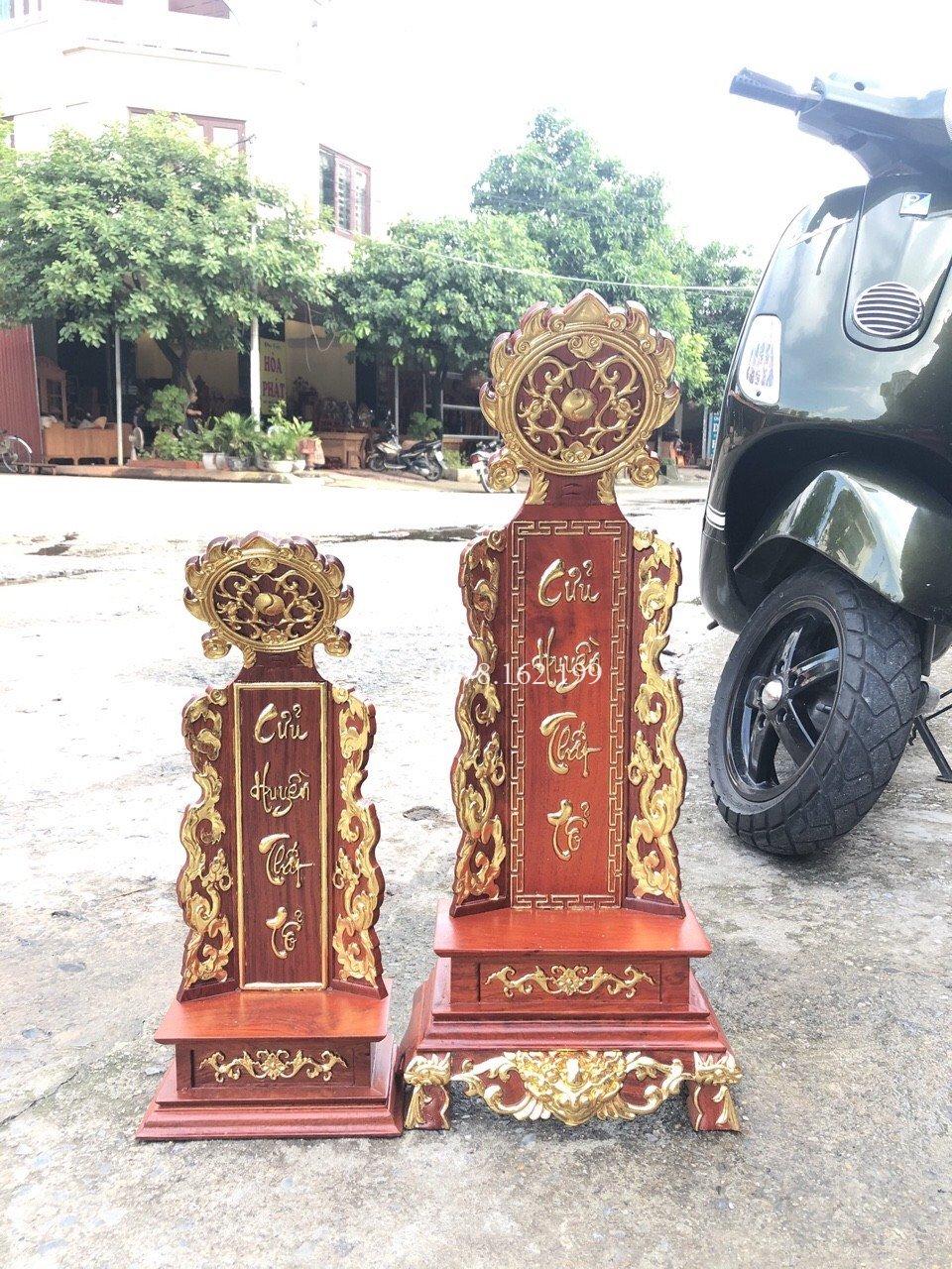 Bài Vị Thờ Gỗ Hương Cửu Huyền Thất Tổ DSF889 - Ảnh 4