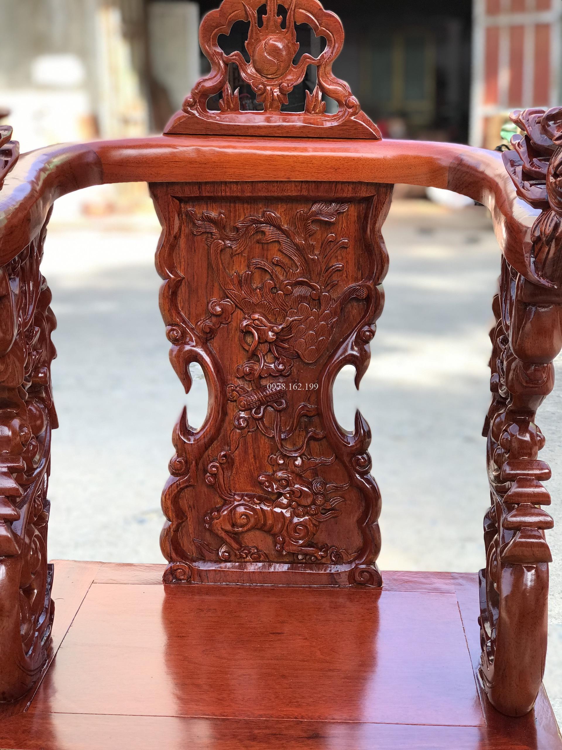 Ngai thờ gỗ gụ đục Phượng NTP2 - Ảnh 8