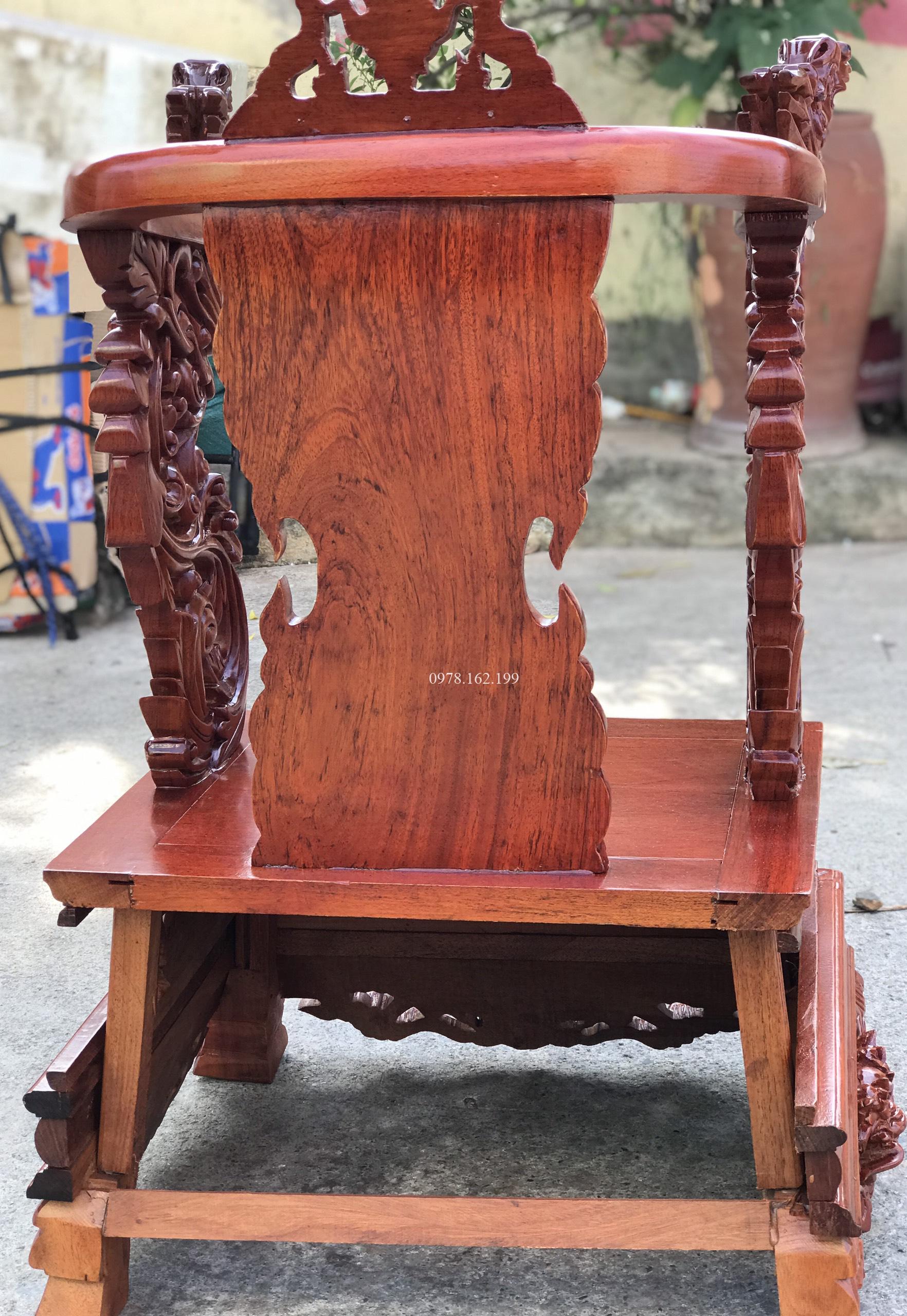 Ngai thờ gỗ gụ đục Phượng NTP2 - Ảnh 7