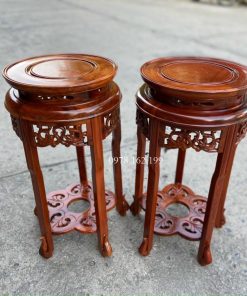 Đôn tròn gỗ hương MS40