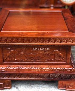 Đôn sen kê tượng mini gỗ hương