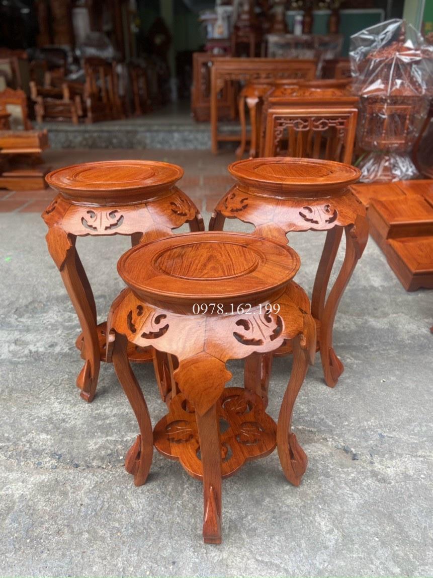 Đôn lá chầu gỗ hương MS50 - Ảnh 5