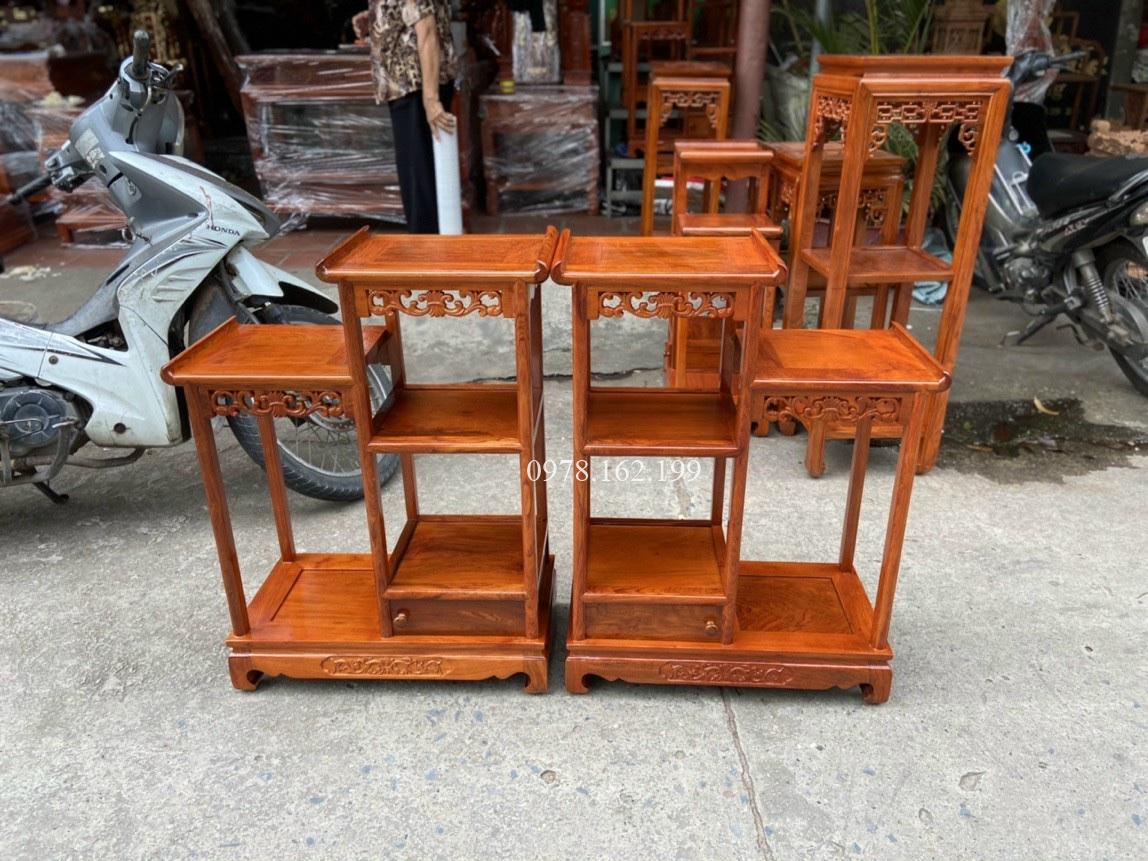 Đôn nhị sơn gỗ hương MS70 - Ảnh 2