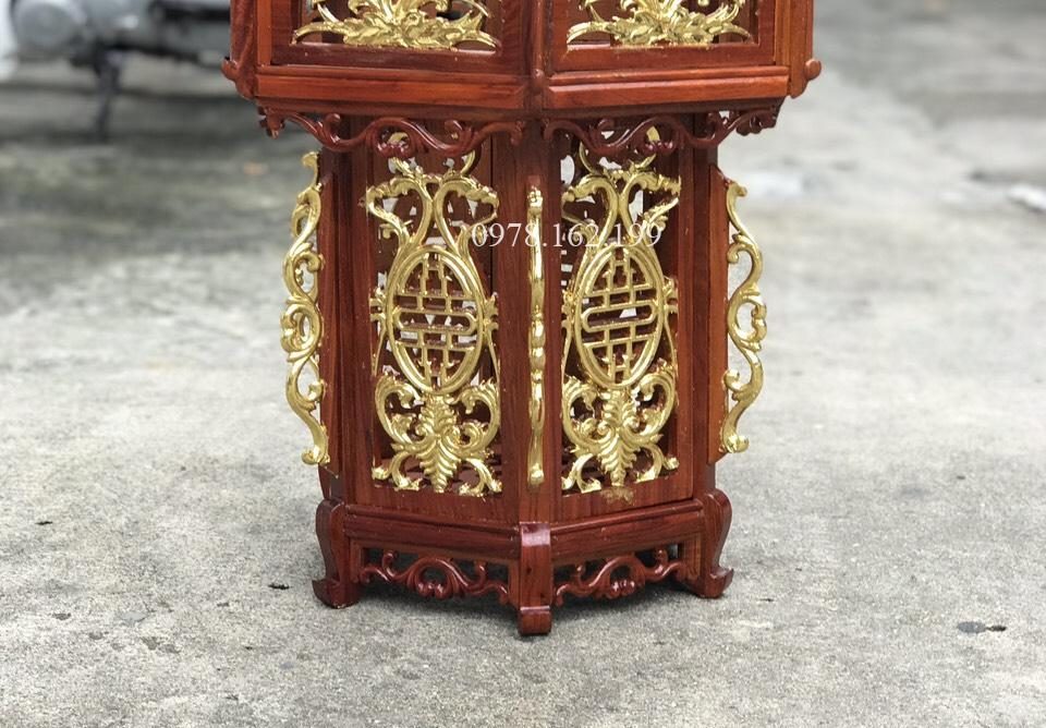 Đèn lồng thả trần dát vàng MS45 - Ảnh 2