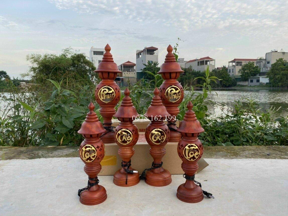 Đèn thờ Phúc Lộc Thọ dát vàng - Ảnh 3