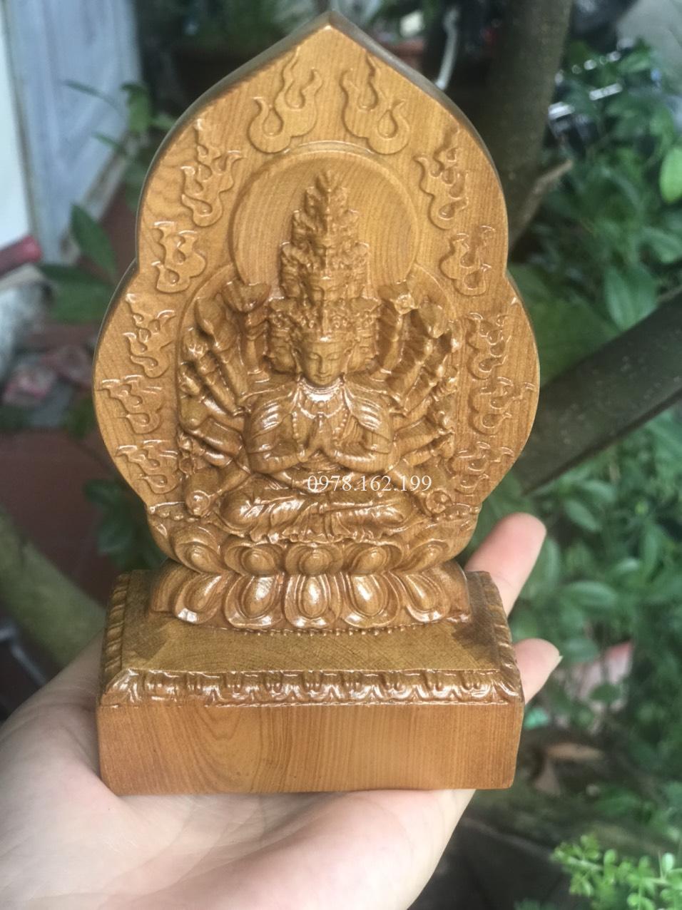 Tượng Thiên Thủ, Thiên Nhãn Quan Âm Gỗ Bách Xanh - Ảnh 7