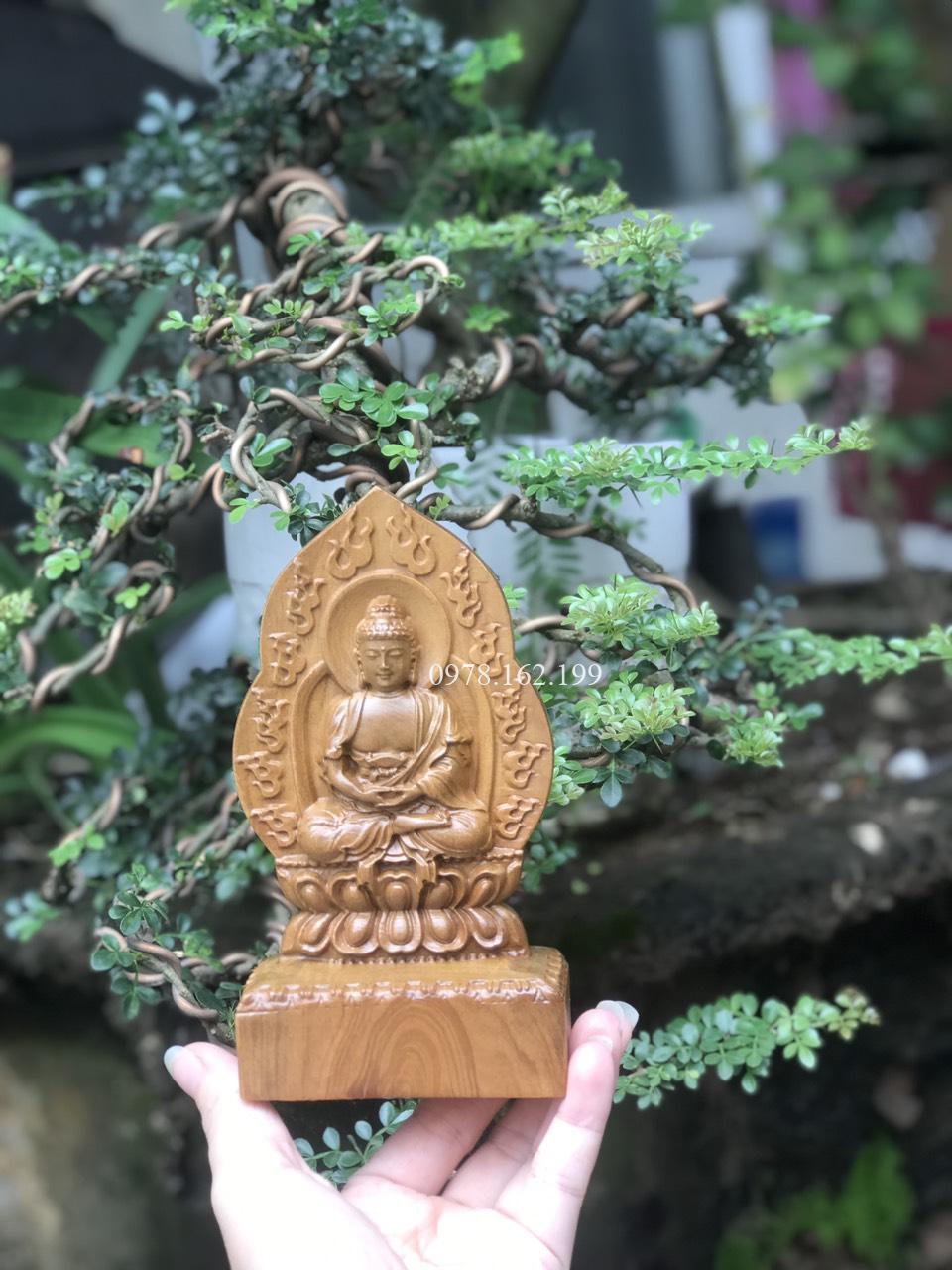 Tượng Thích Ca Gỗ Bách Xanh - Ảnh 11