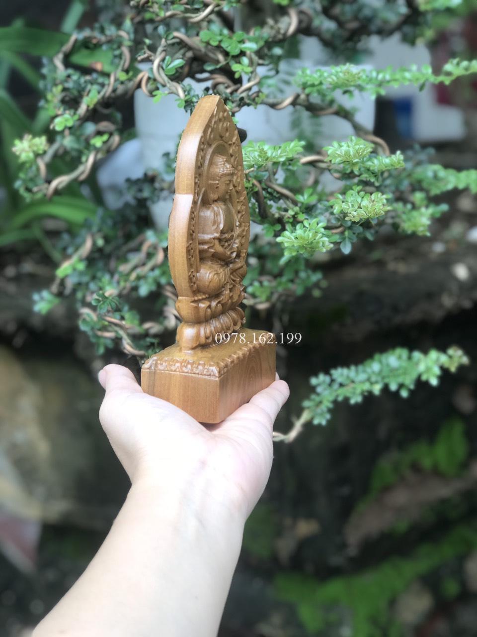 Tượng Thích Ca Gỗ Bách Xanh - Ảnh 12