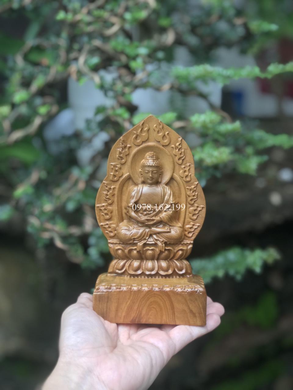 Tượng Thích Ca Gỗ Bách Xanh - Ảnh 8