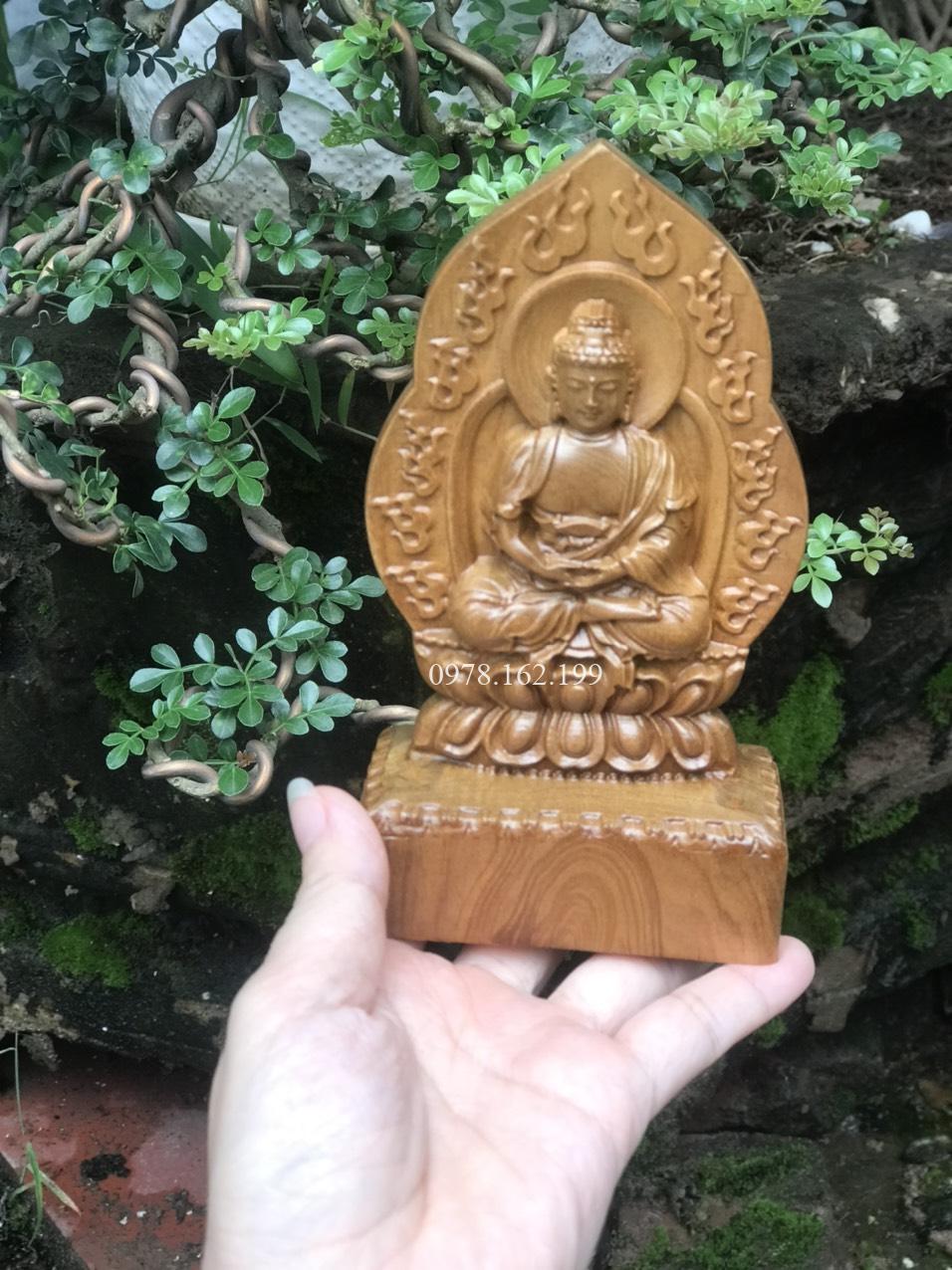 Tượng Thích Ca Gỗ Bách Xanh - Ảnh 7