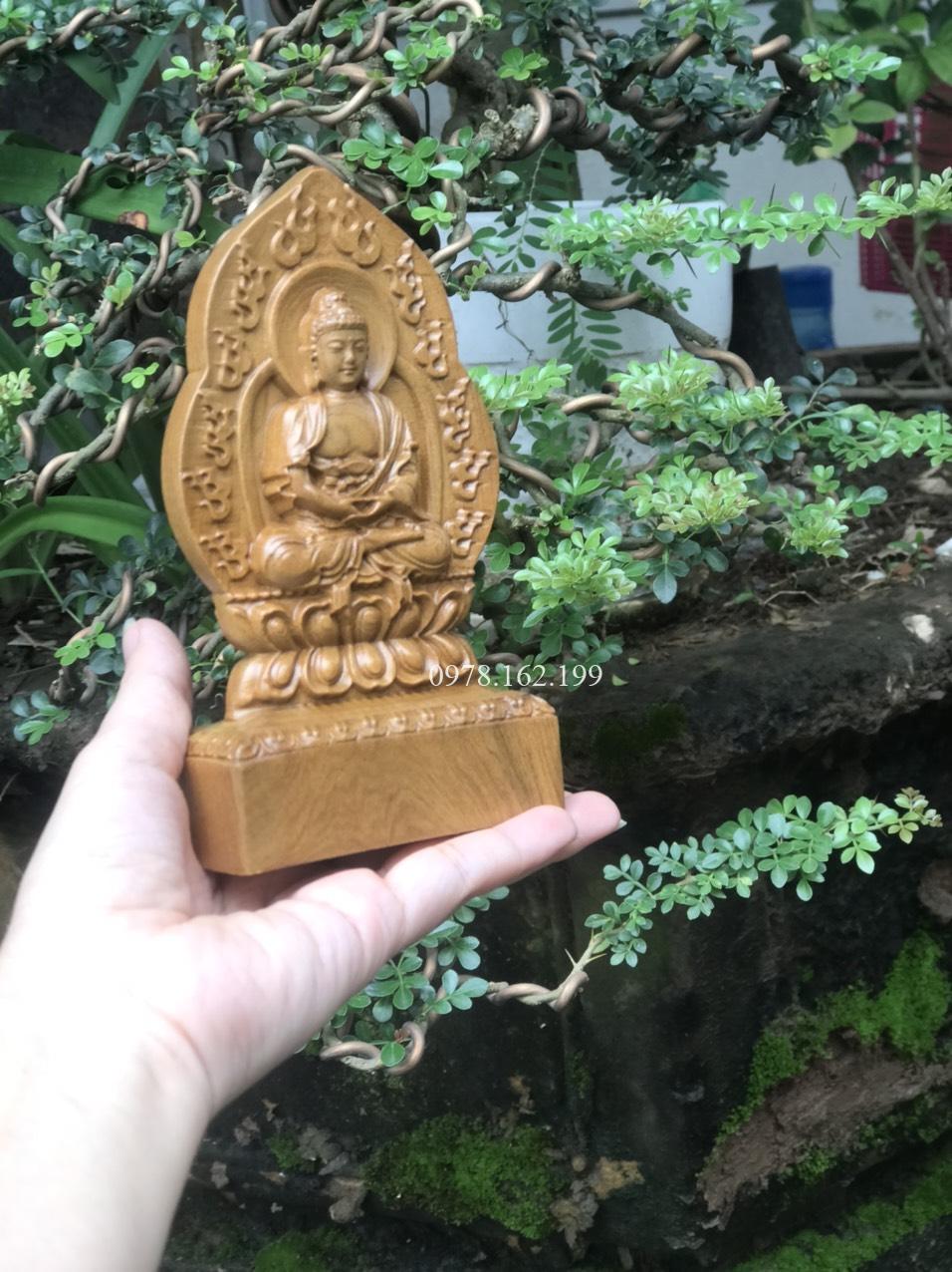 Tượng Thích Ca Gỗ Bách Xanh - Ảnh 6