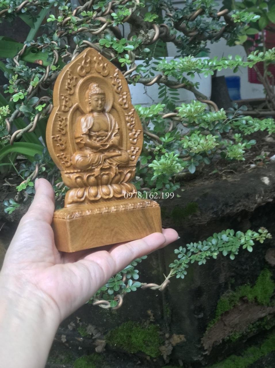 Tượng Thích Ca Gỗ Bách Xanh - Ảnh 4