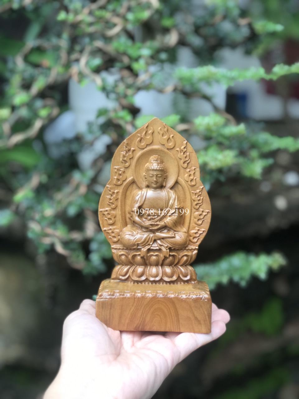 Tượng Thích Ca Gỗ Bách Xanh - Ảnh 2