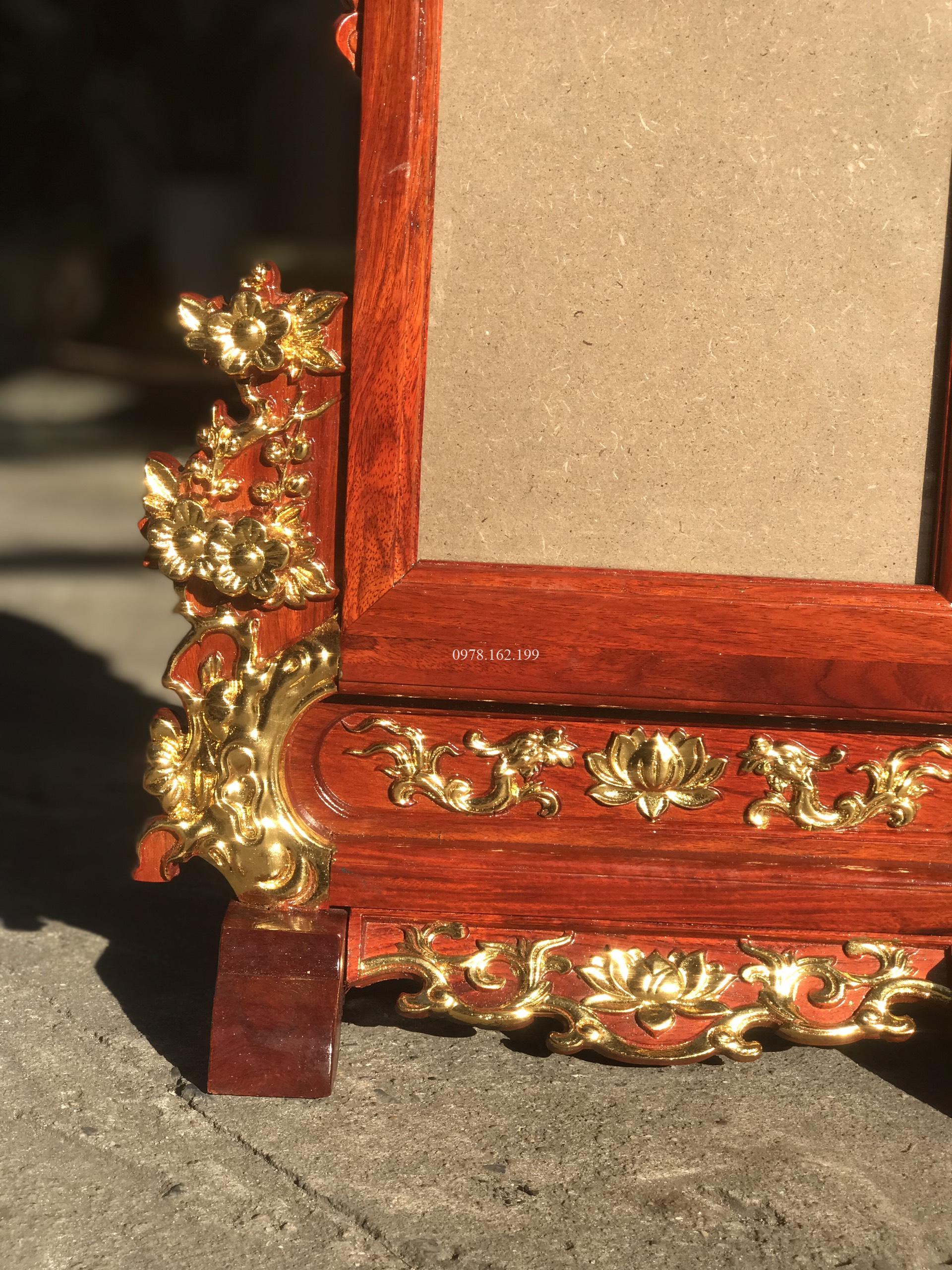 Khung ảnh hoa mai dát vàng - Ảnh 5