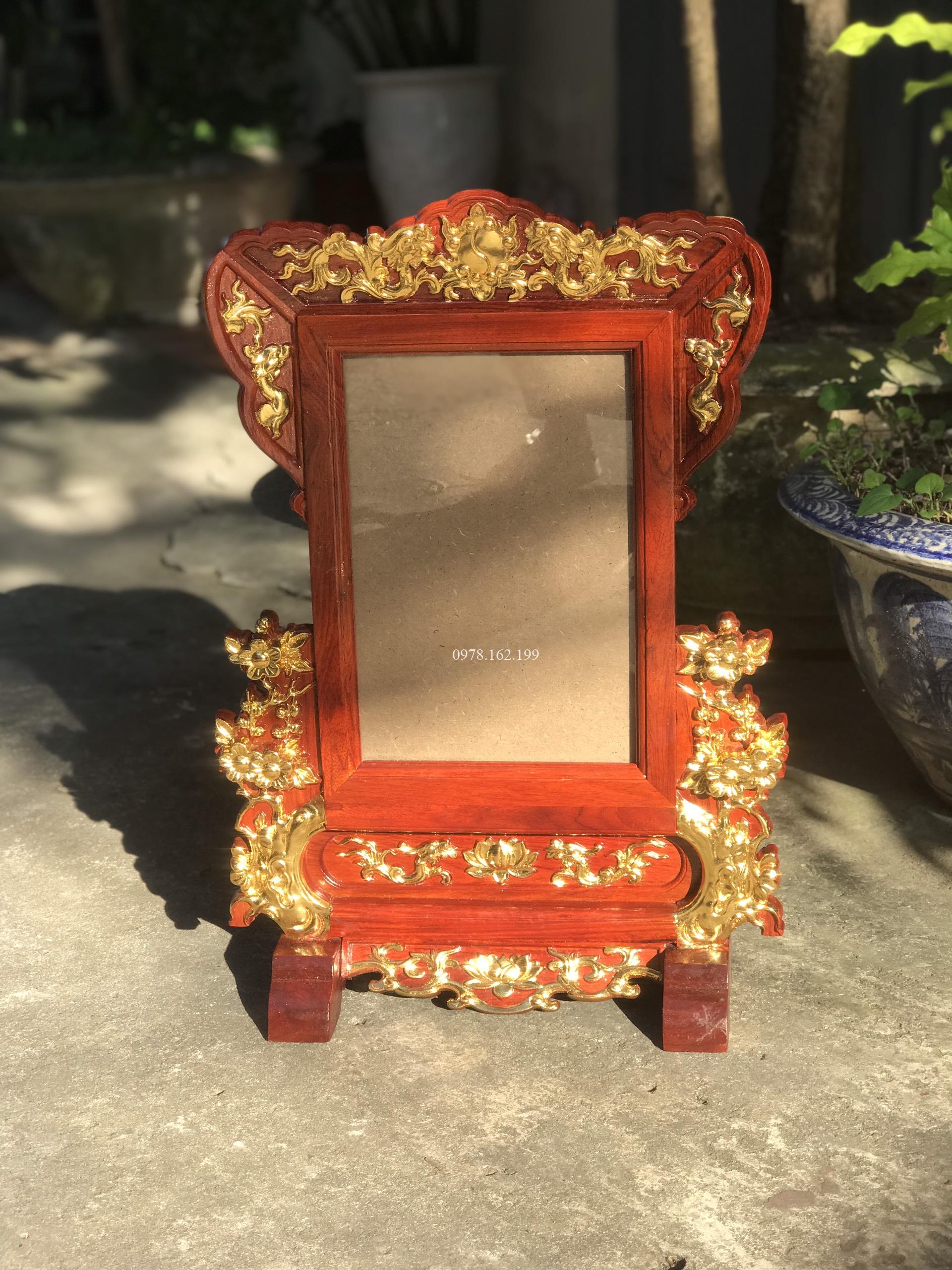 Khung ảnh hoa mai dát vàng - Ảnh 4