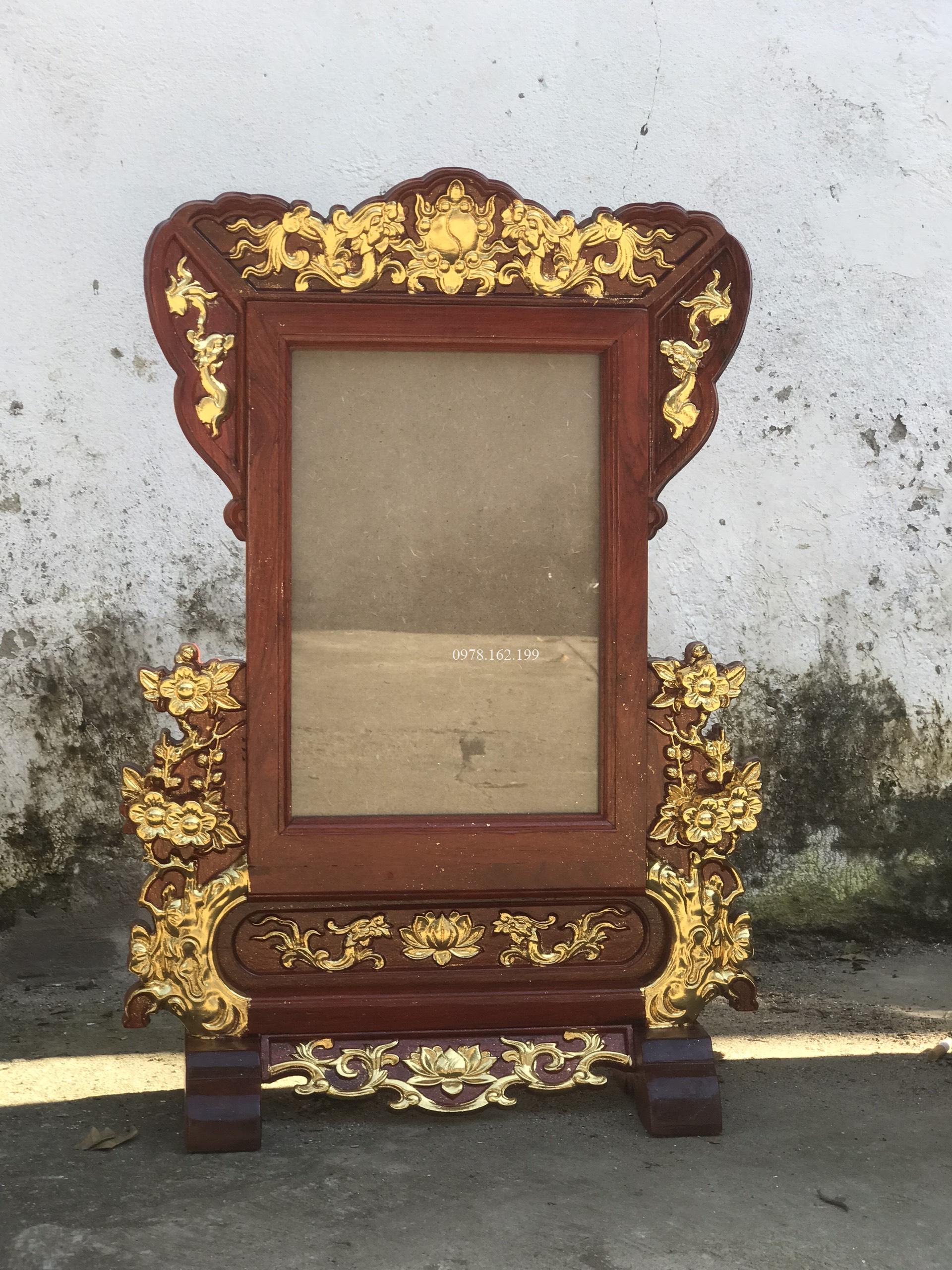 Khung ảnh hoa mai dát vàng - Ảnh 2