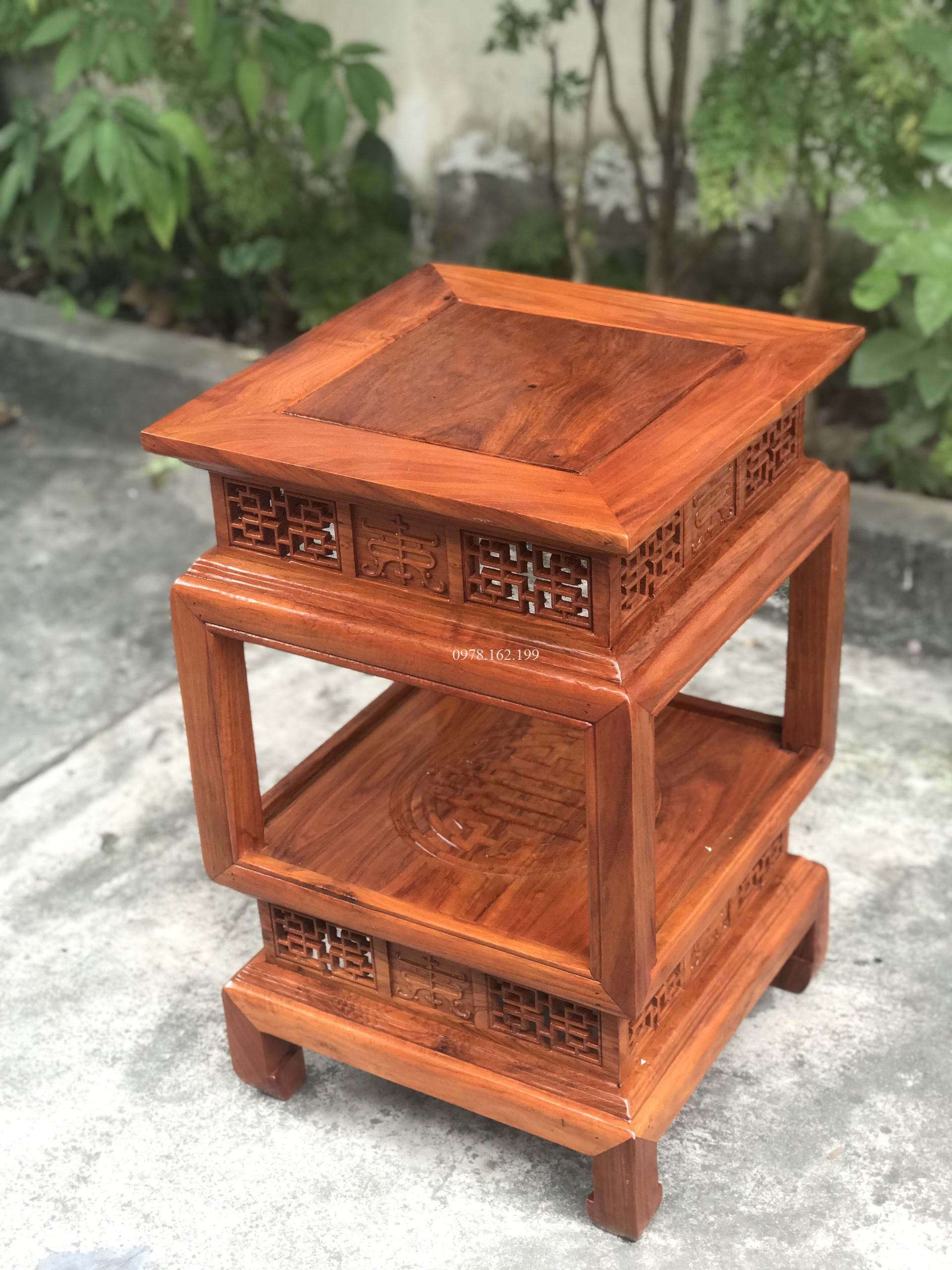 Đôn đèn vuông chữ thọ MS60 - Ảnh 10