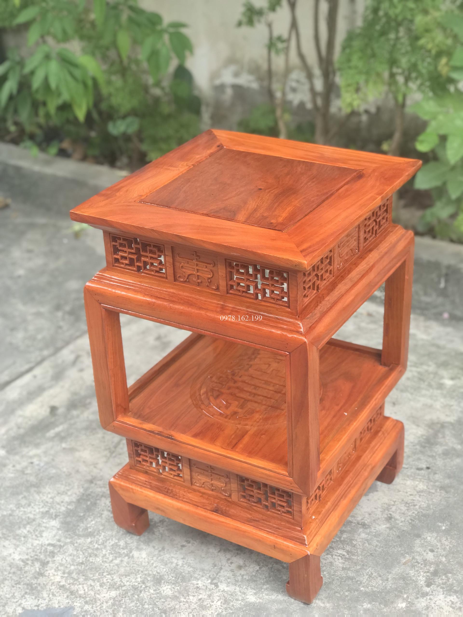 Đôn đèn vuông chữ thọ MS60 - Ảnh 8