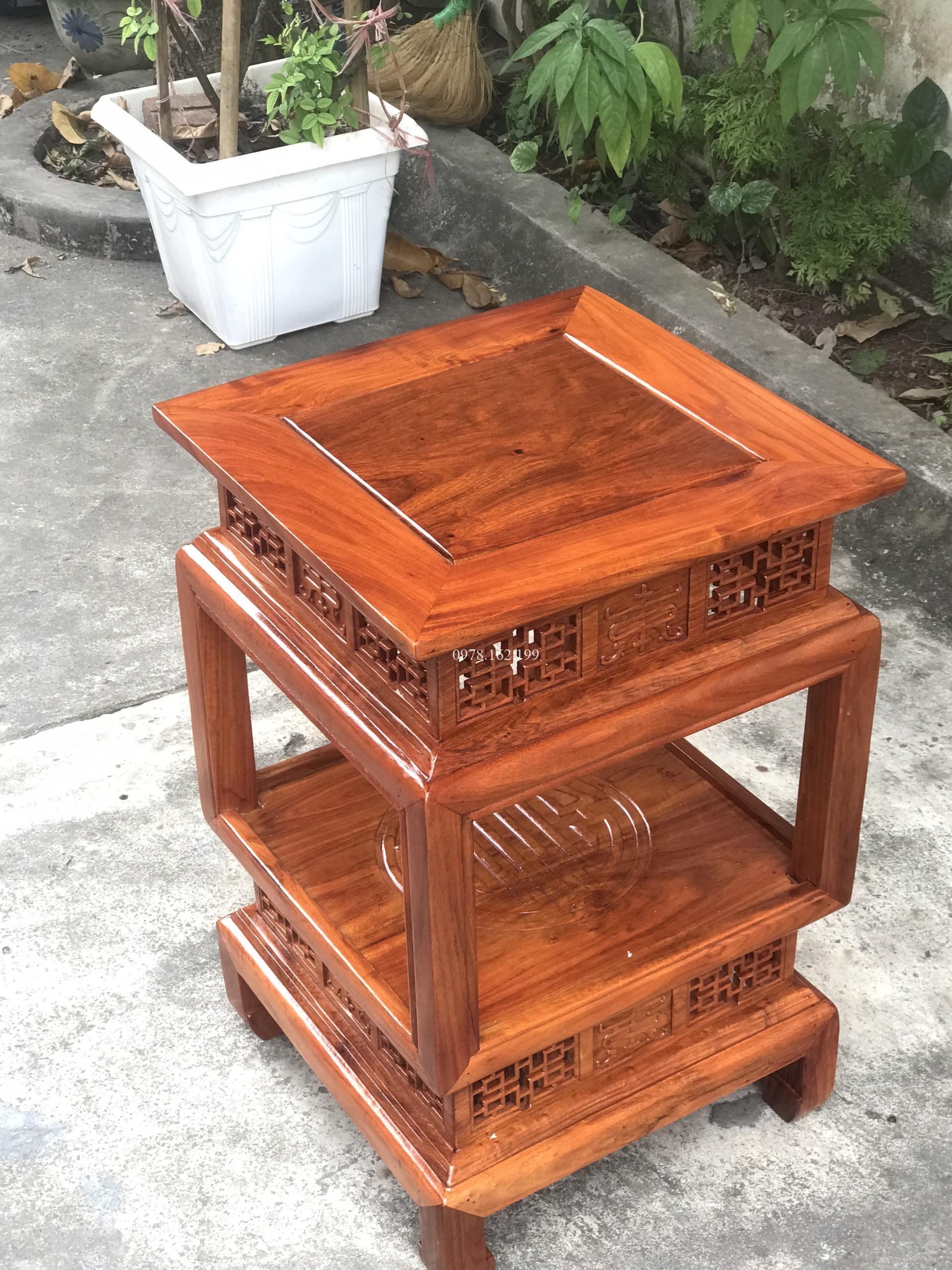 Đôn đèn vuông chữ thọ MS60 - Ảnh 9