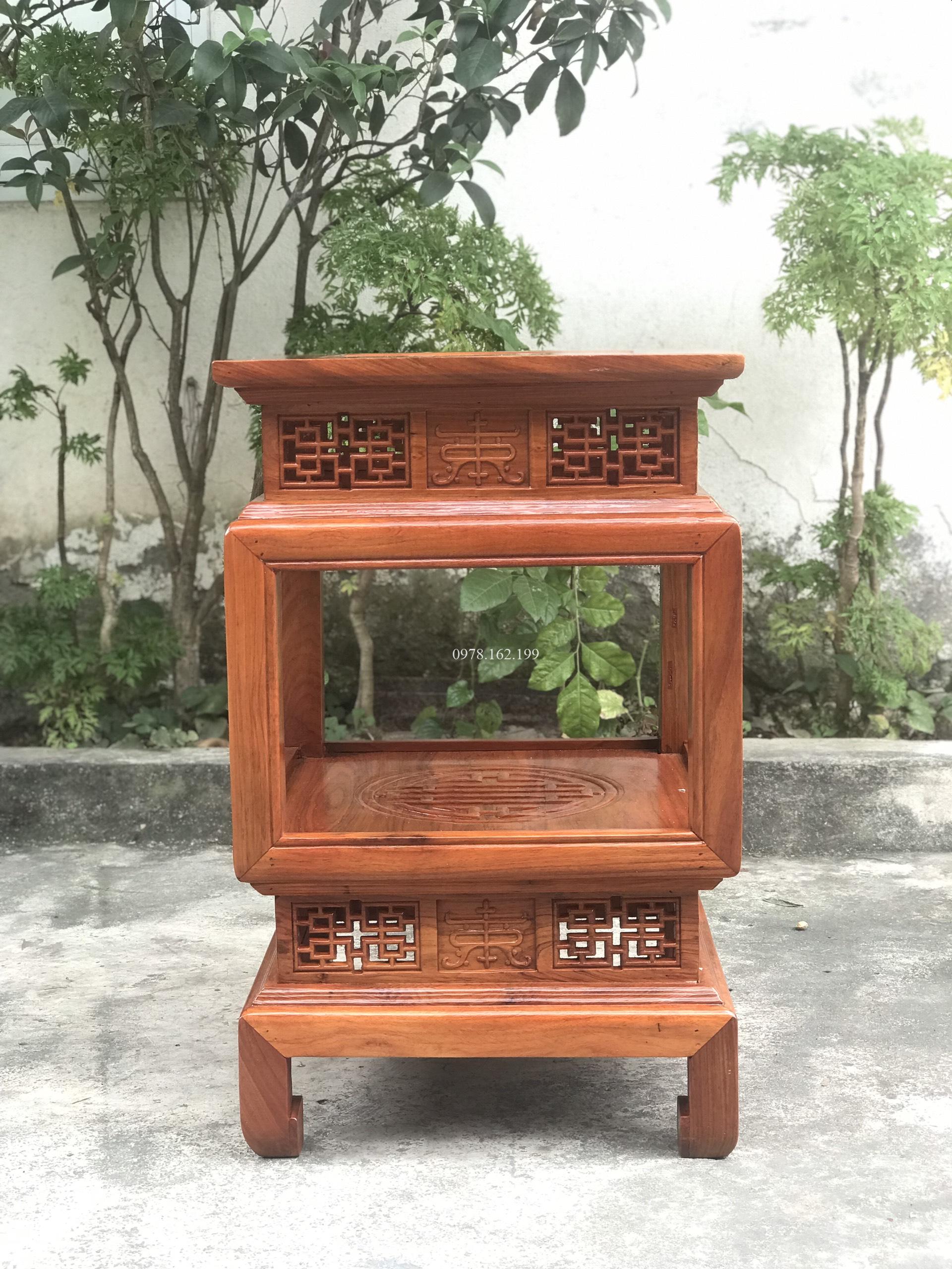 Đôn đèn vuông chữ thọ MS60 - Ảnh 7