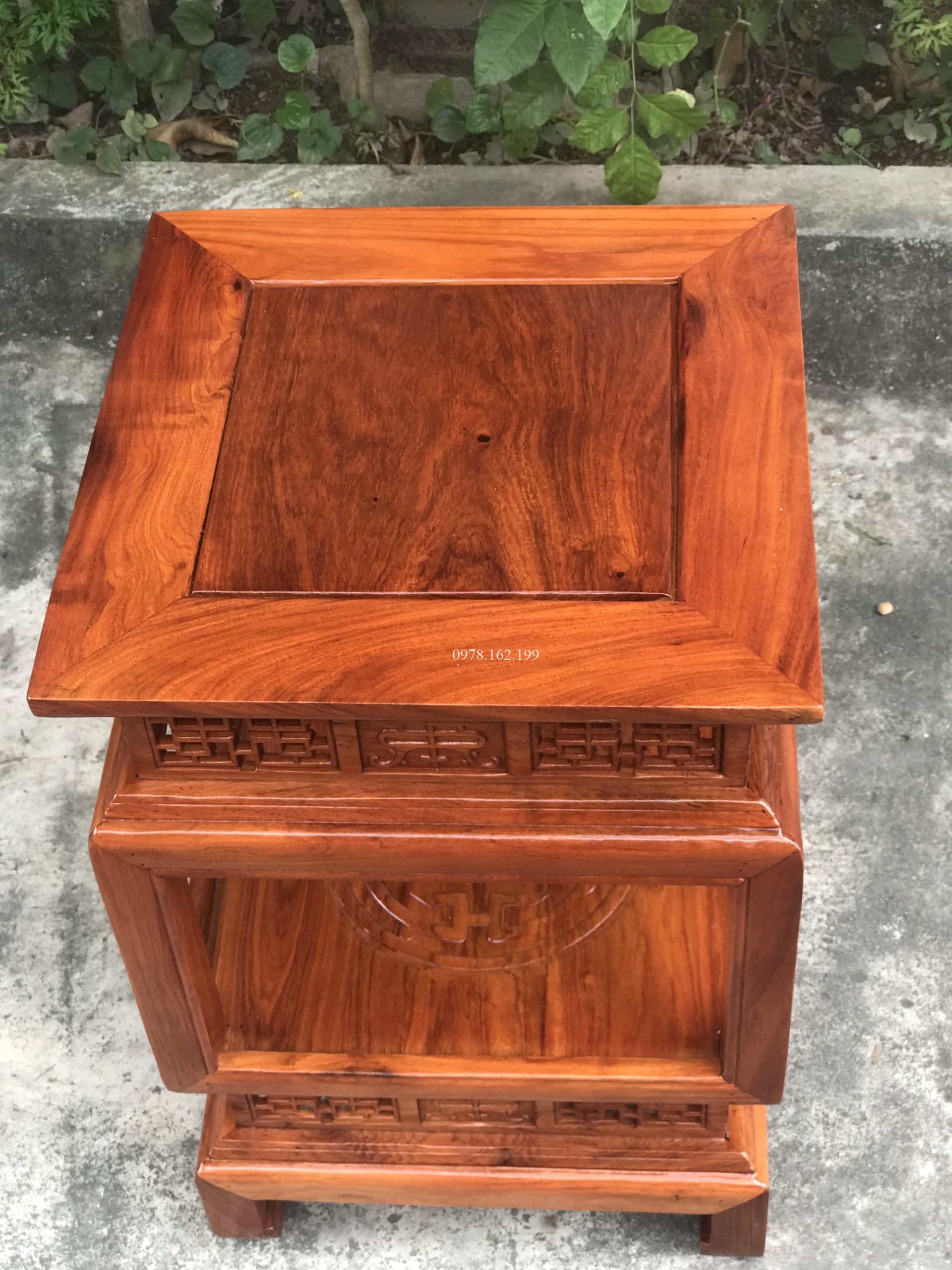 Đôn đèn gỗ hương cao cấp MS60 - Ảnh 5