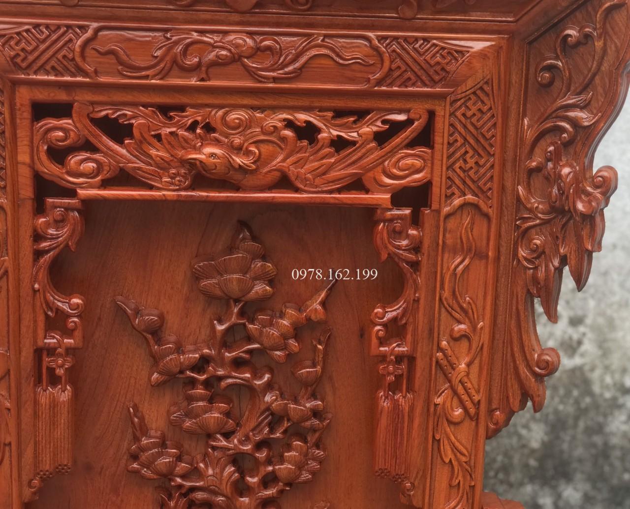 Giá gương thờ gỗ hương MS86 - Ảnh 7