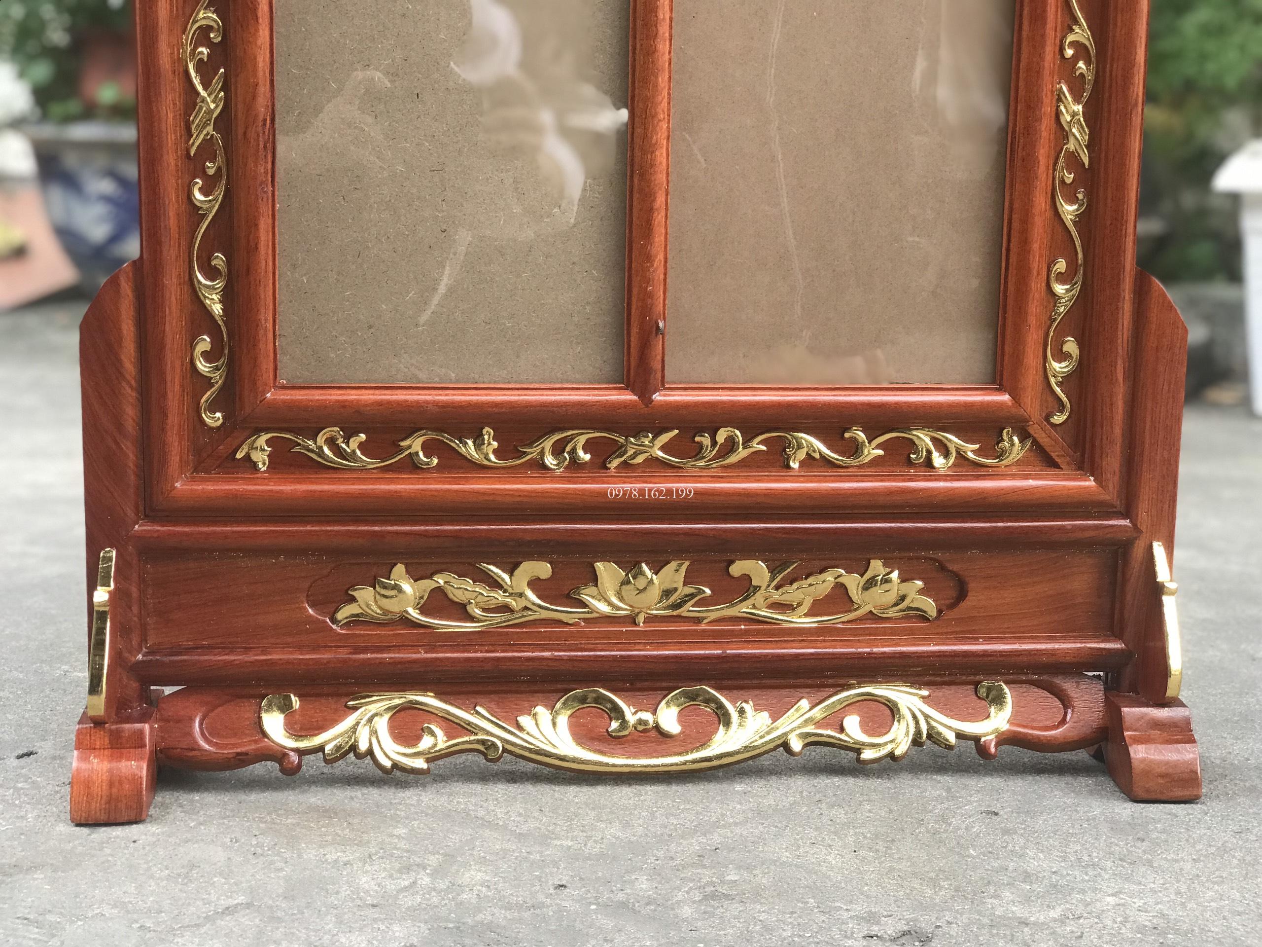 Khung ảnh lá tây dát vàng - Ảnh 5