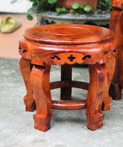 Đôn tròn gỗ hương MS30x30