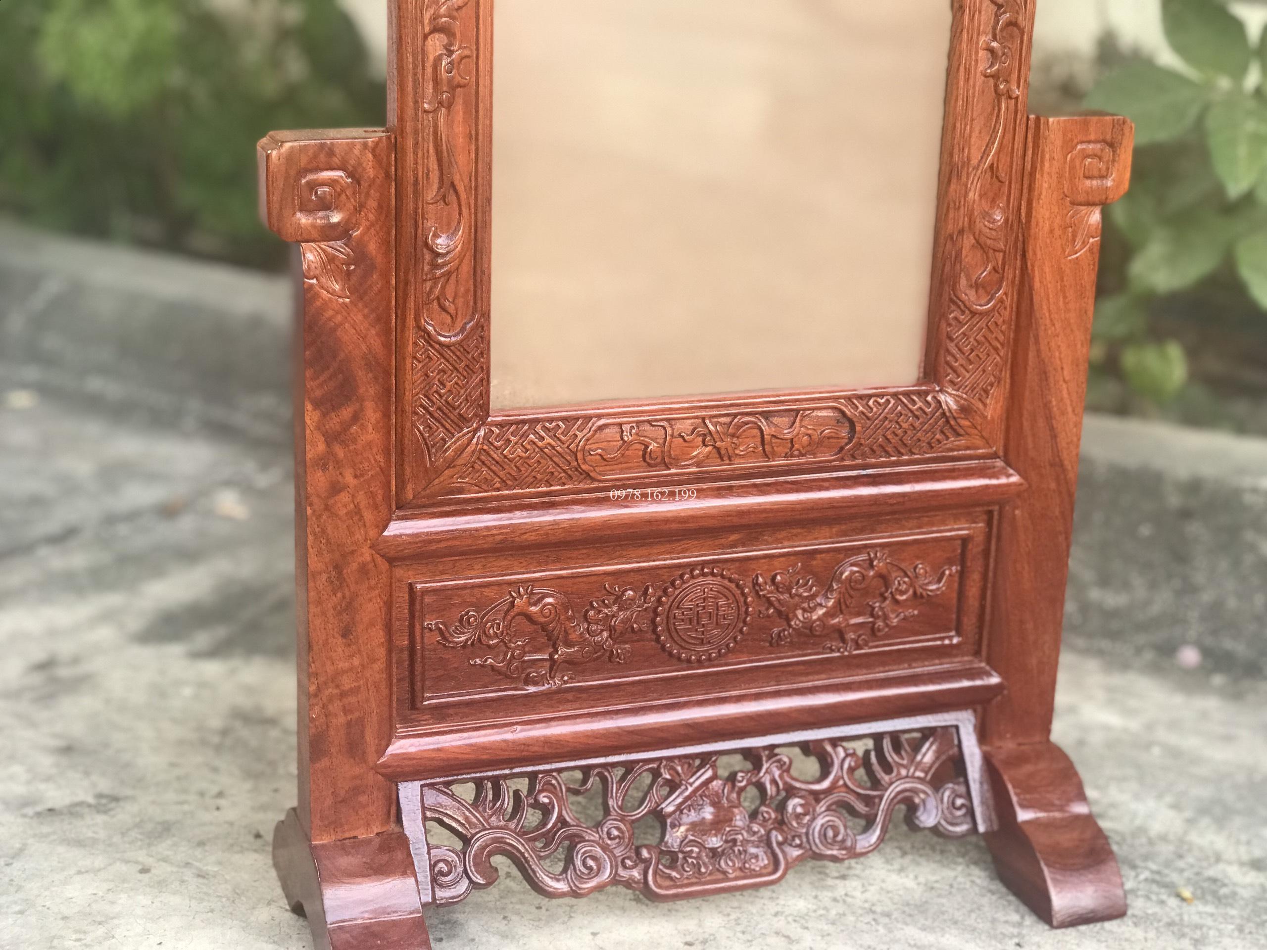 Khung ảnh thờ chạm kỳ lân - Ảnh 5