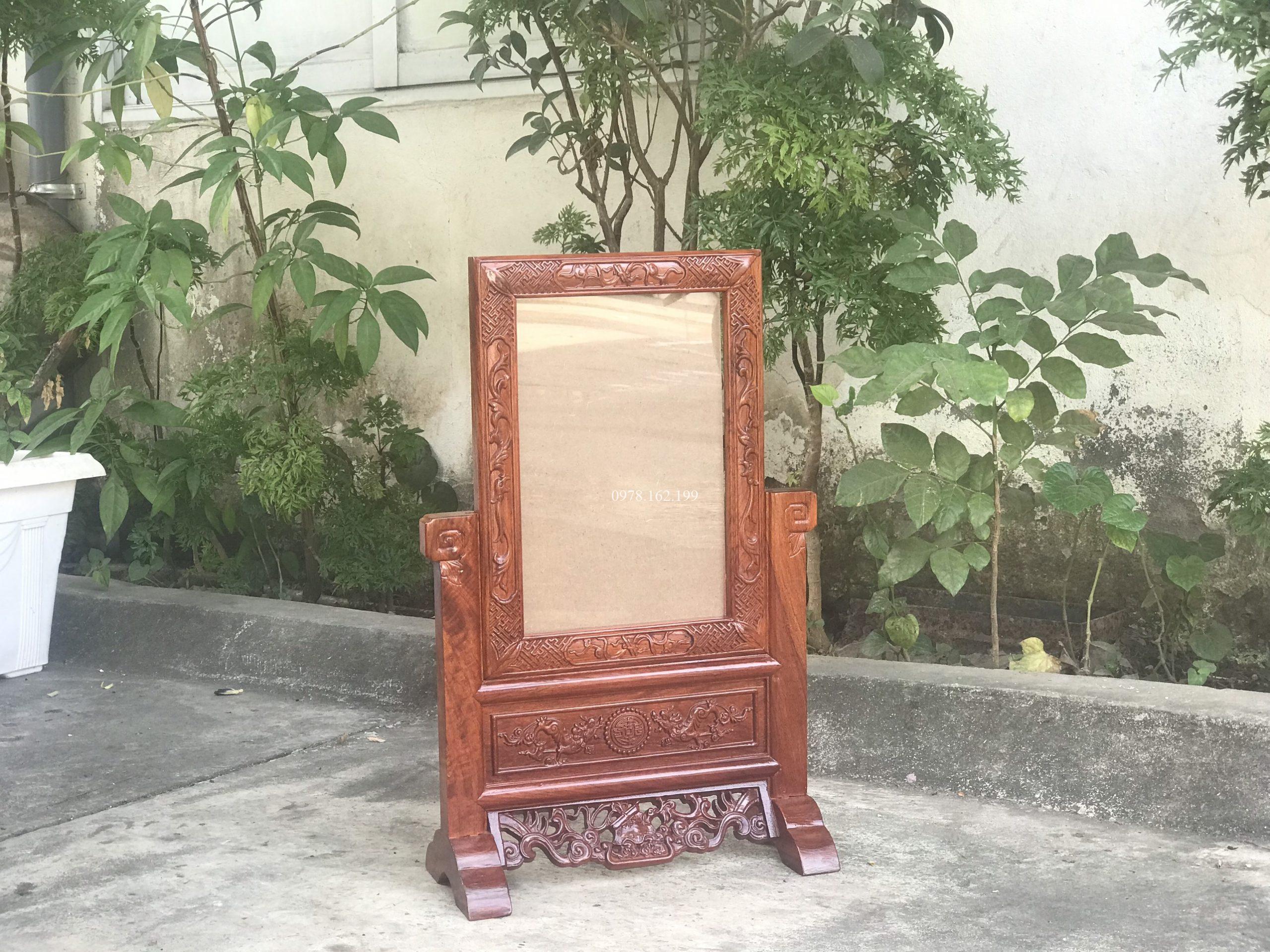 Khung ảnh thờ chạm kỳ lân - Ảnh 2