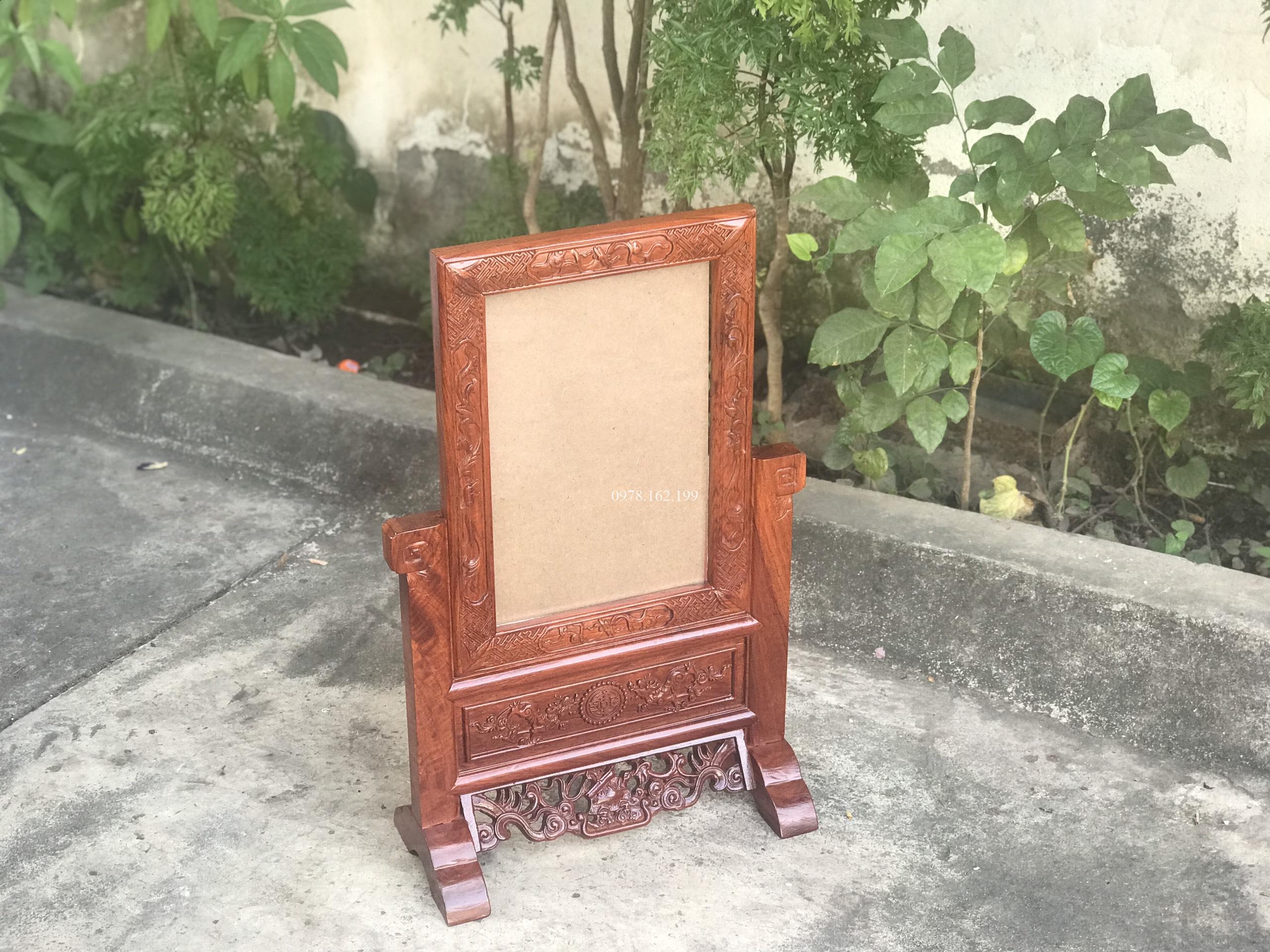 Khung ảnh thờ chạm kỳ lân - Ảnh 4