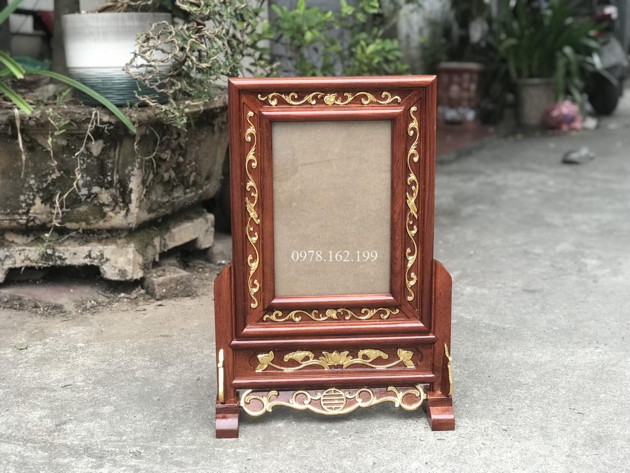 Khung Ảnh Thờ Gỗ Hương Hoa Lá Tây DSF587 - Ảnh 9