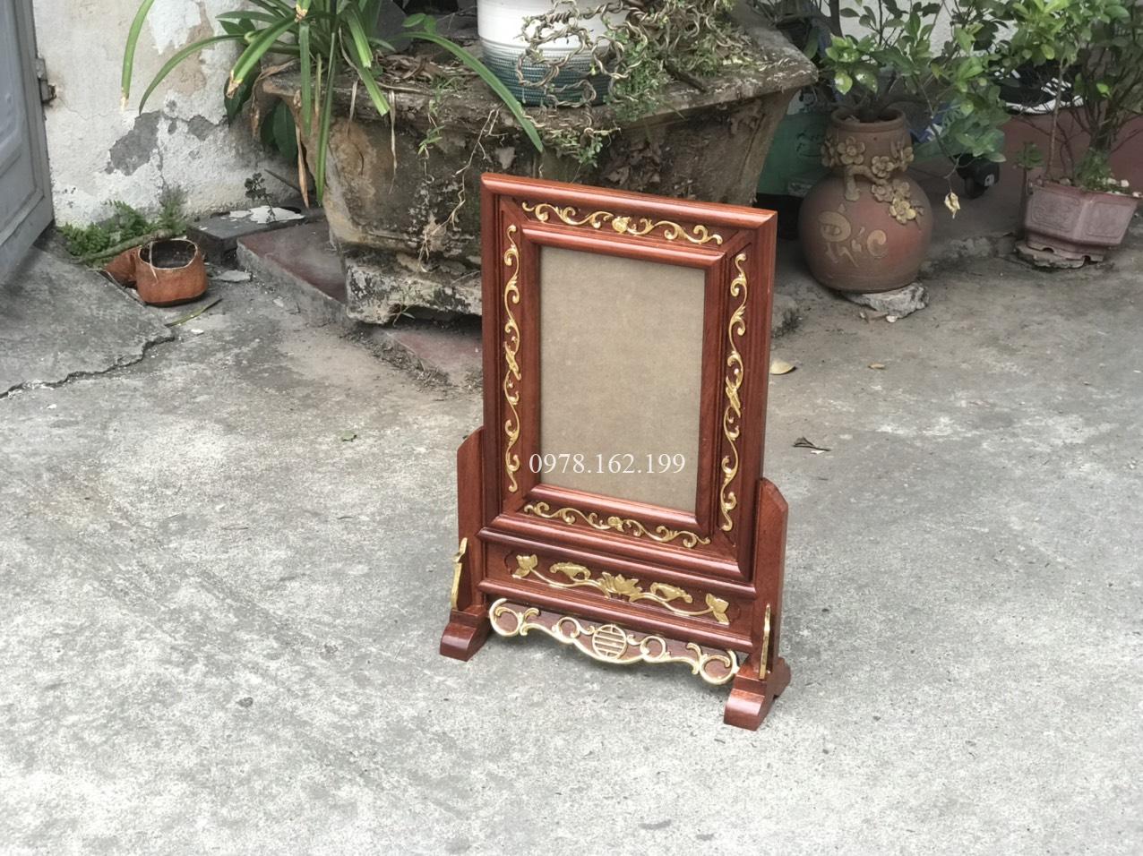 Khung Ảnh Thờ Gỗ Hương Hoa Lá Tây DSF587 - Ảnh 7