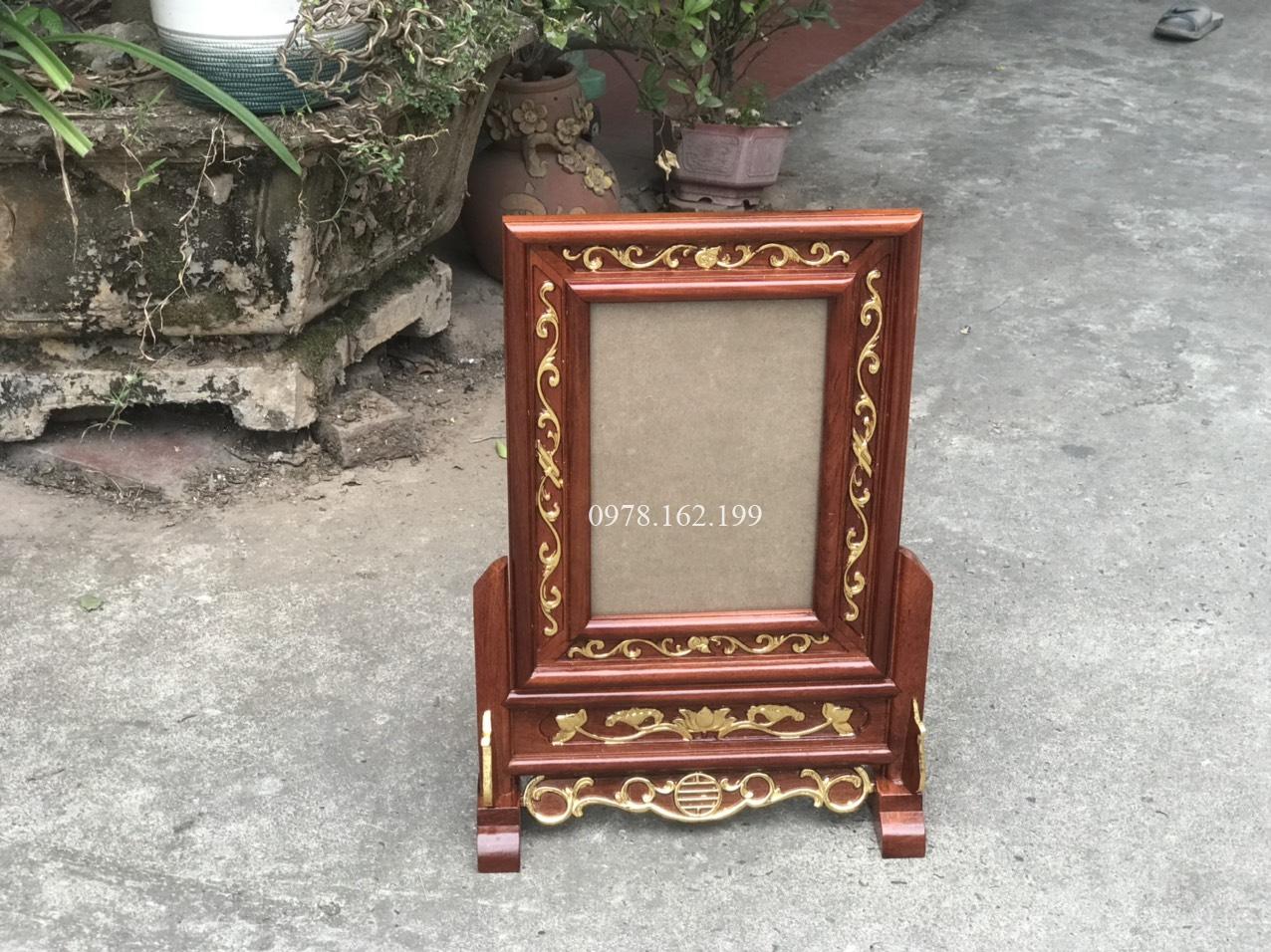 Khung Ảnh Thờ Gỗ Hương Hoa Lá Tây DSF587 - Ảnh 8
