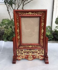 Khung dơi tiền kép dát vàng 25x35