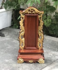 Bài vị gia tiên song long dát vàng MS41