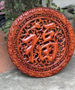 Tranh chữ phúc gỗ hương MS60