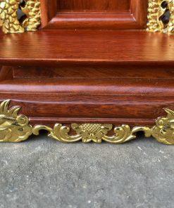 Bài vị gia tiên song long dát vàng MS48