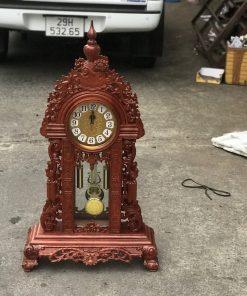 Đồng hồ để bàn gỗ hương MS74