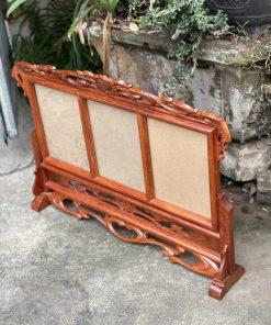 Khung ảnh thờ 3 gỗ hương 18x24