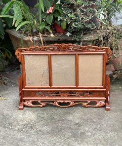 Khung ảnh thờ 3 gỗ hương 18x24