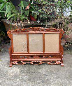 Khung ảnh thờ 3 gỗ hương 18x24