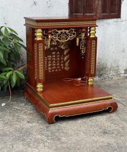 Ban thờ thần tài đục chữ dát vàng MS107