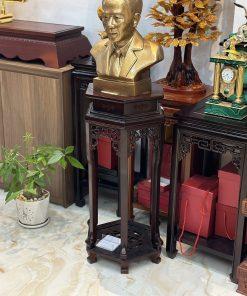 Đôn lục giác màu gỗ óc chó MS70