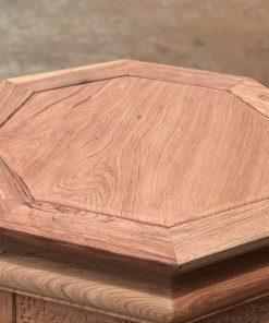 Đôn bát giác gỗ hương MS60