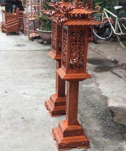 Cặp đèn thờ gỗ hương cao cấp MS120