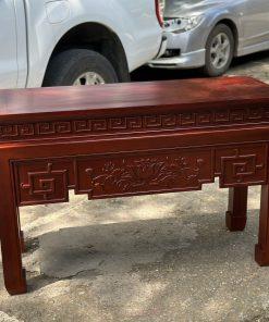 Đôn chữ nhật chạm sen MS120