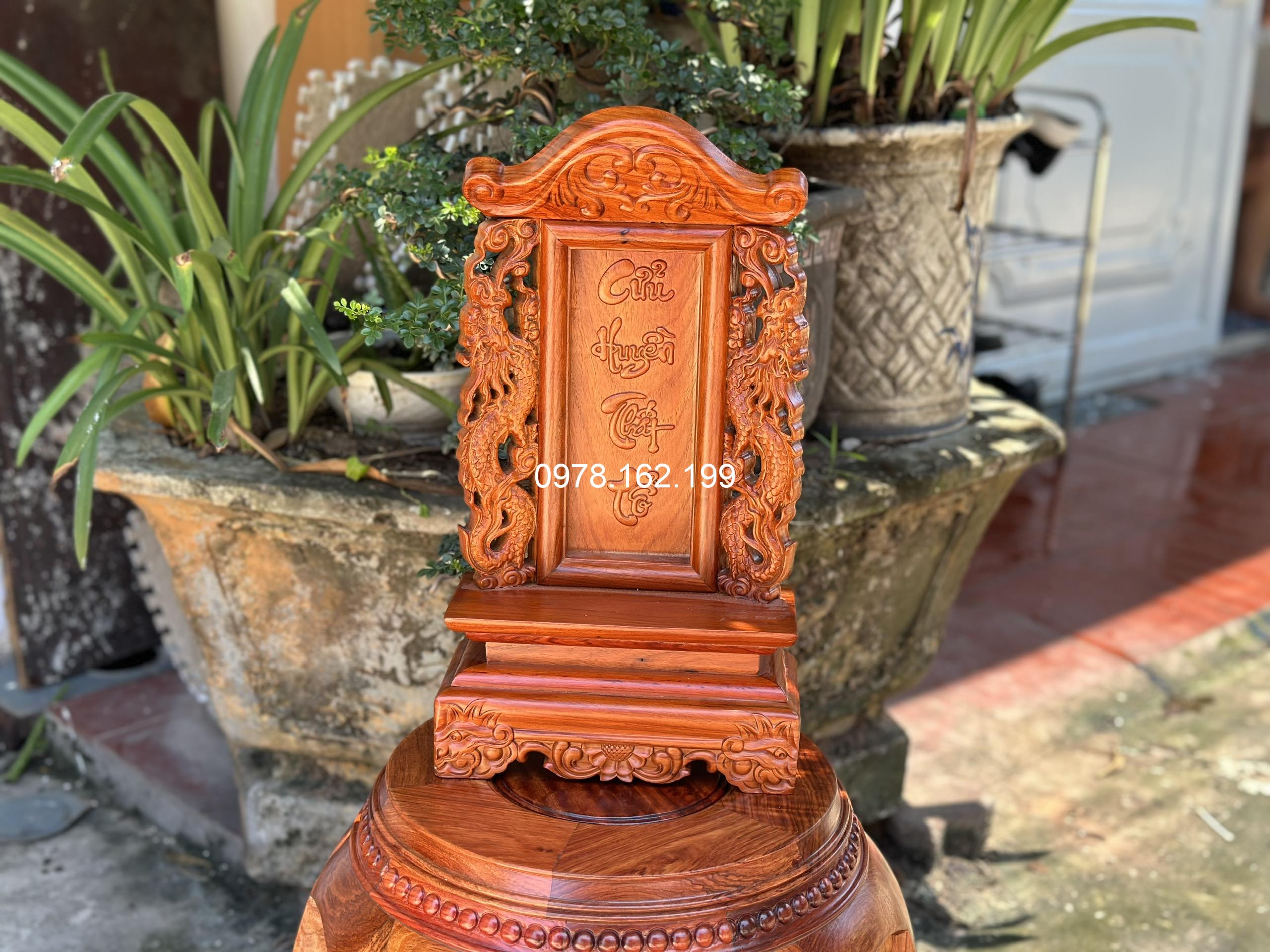 Bài vị thờ cửu huyền thất tổ đục chữ 41
