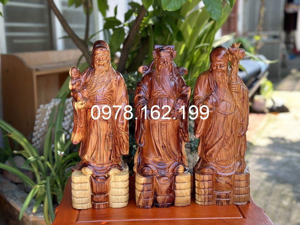 Tượng tam đa gỗ trắc dây MS40